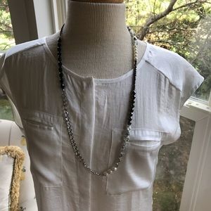 Silver and Black Boutique Necklace